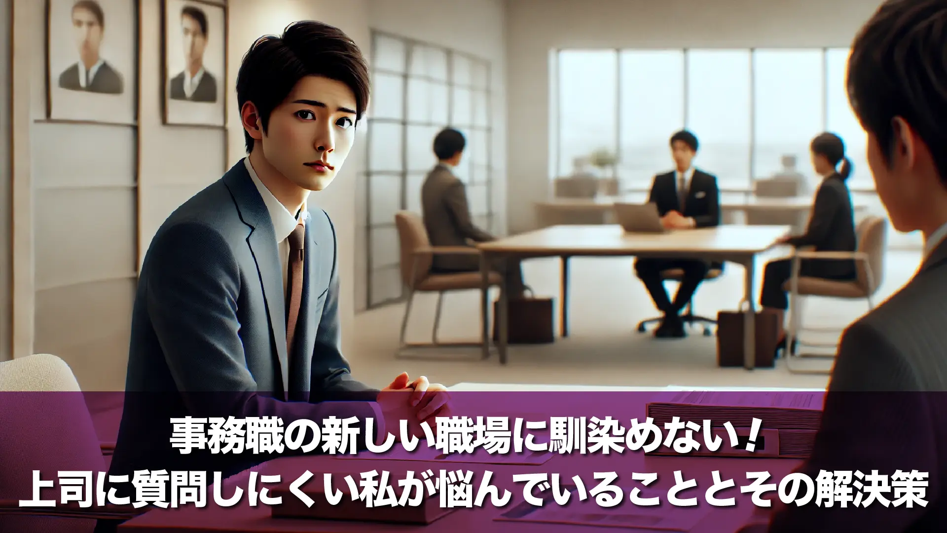 事務職の新しい職場に馴染めない！上司に質問しにくい私が悩んでいることとその解決策