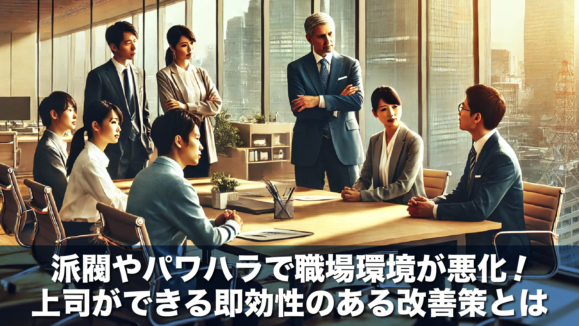 派閥やパワハラで職場環境が悪化！上司ができる即効性のある改善策とは