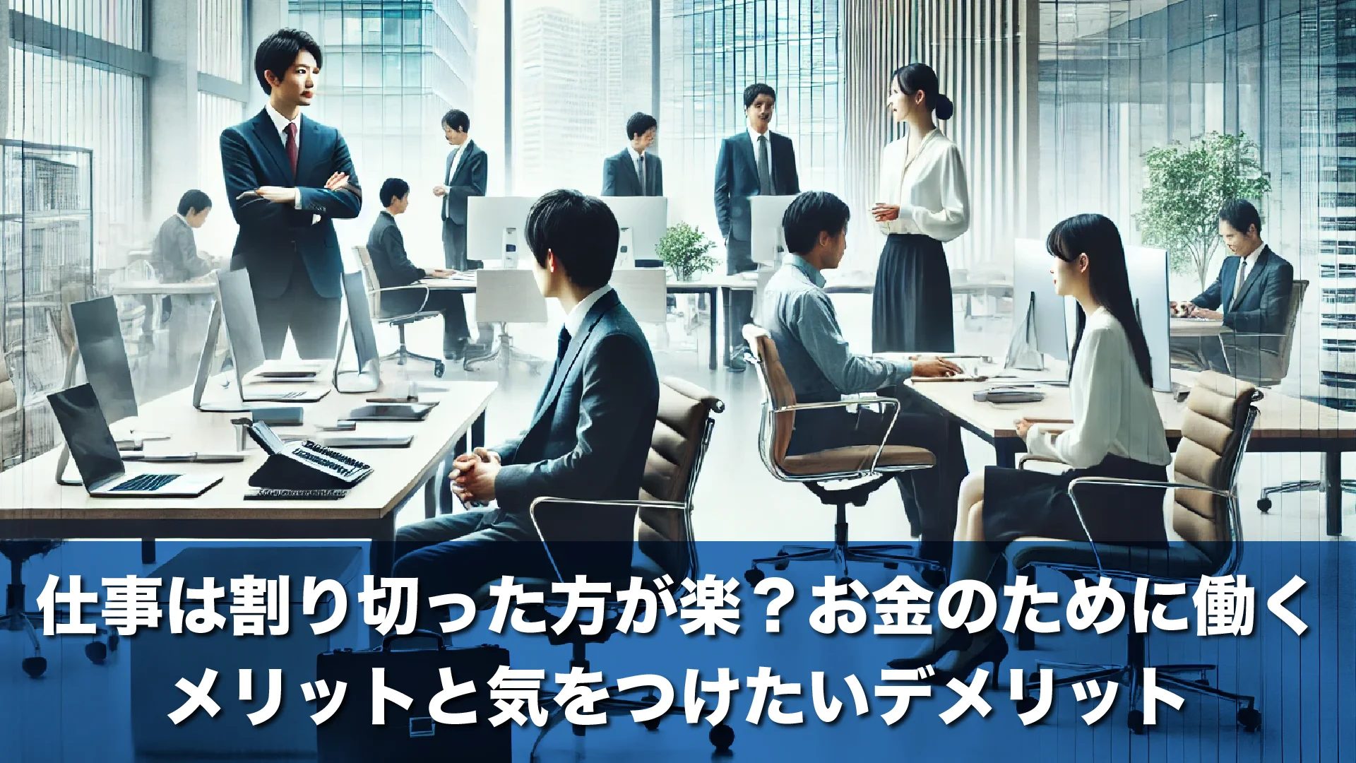 仕事は割り切った方が楽？お金のために働くメリットと気をつけたいデメリット