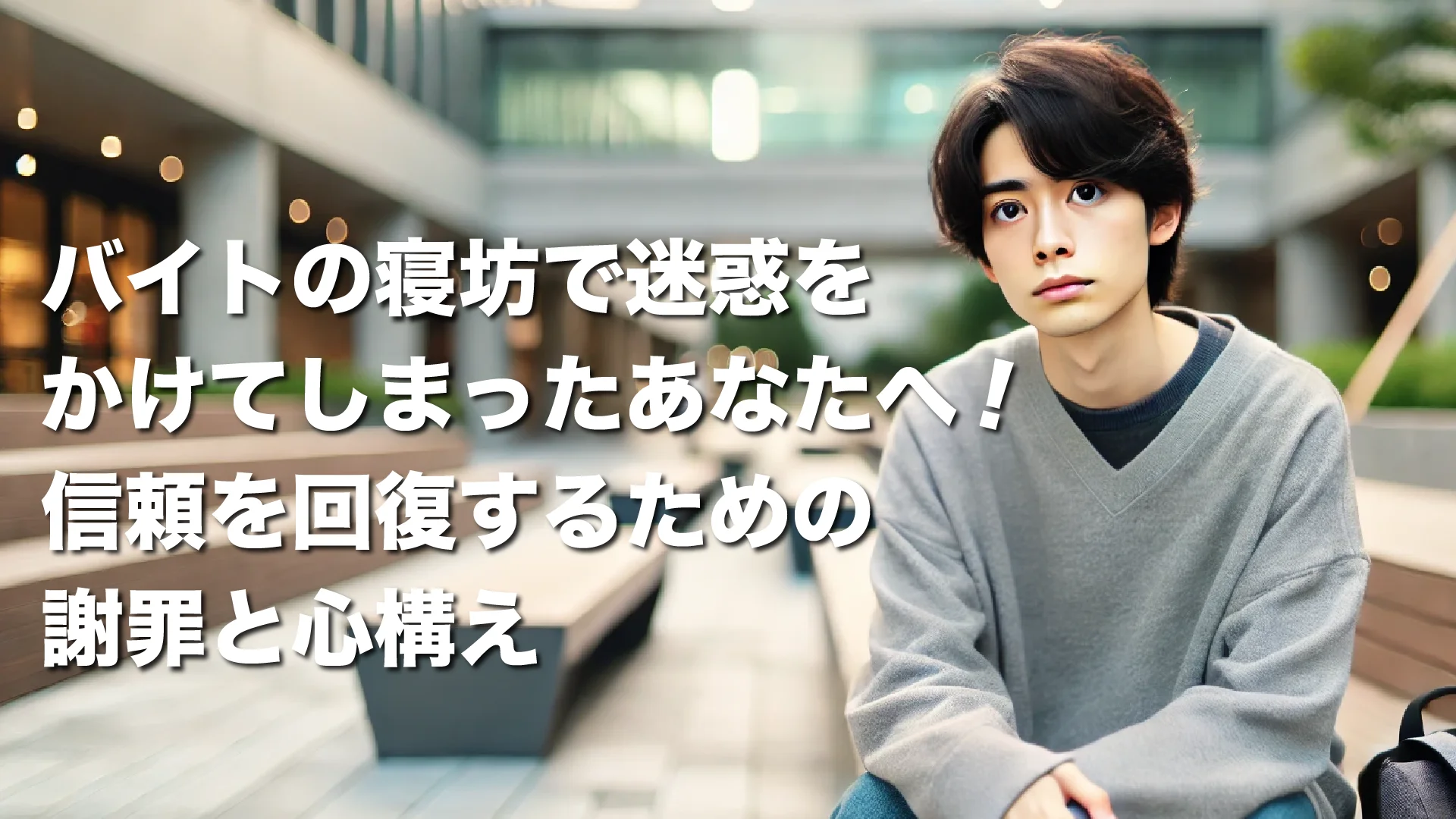 バイトの寝坊で迷惑をかけてしまったあなたへ！信頼を回復するための謝罪と心構え