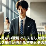 教えてもらえない環境でミスをした時の対処法!社会人2年目が抱える不安とその解消策