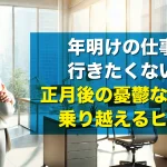 年明けの仕事に行きたくない?正月後の憂鬱な気分を乗り越えるヒント