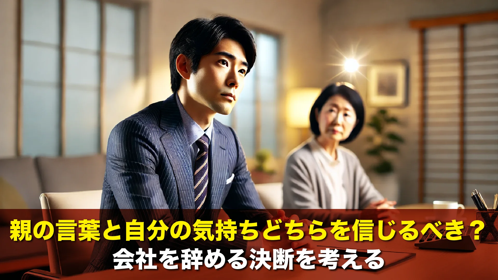 親の言葉と自分の気持ちどちらを信じるべき？会社を辞める決断を考える