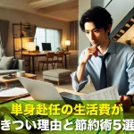 単身赴任の生活費がきつい理由と節約術5選