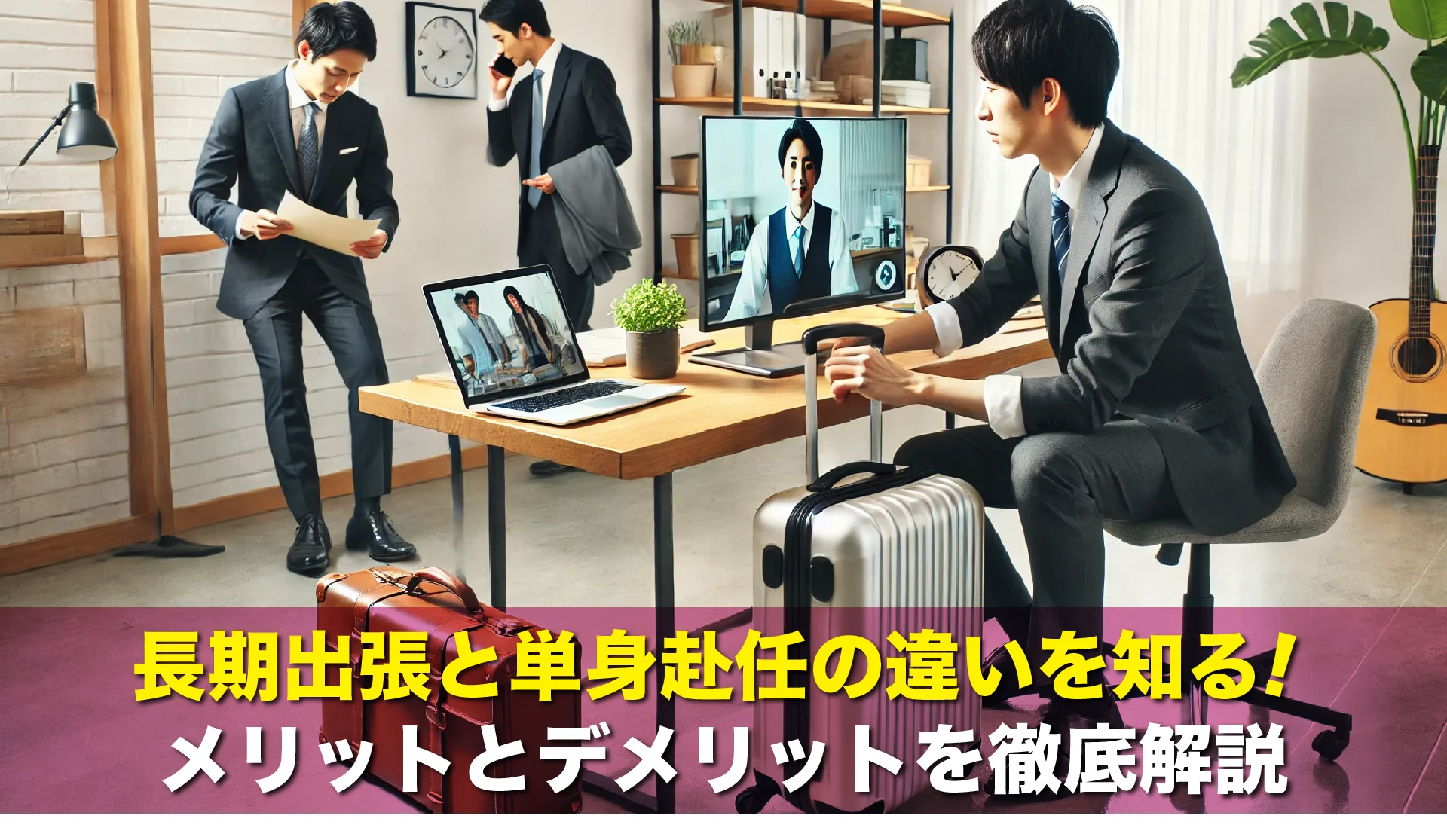 長期出張と単身赴任の違いを知る！メリットとデメリットを徹底解説