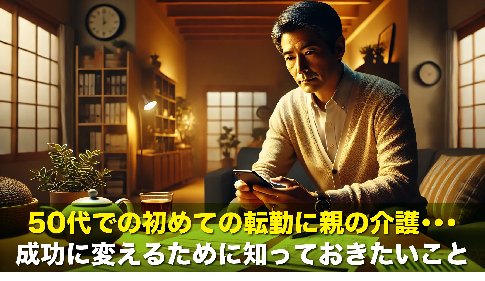 50代での初めての転勤に親の介護・・・成功に変えるために知っておきたいこと