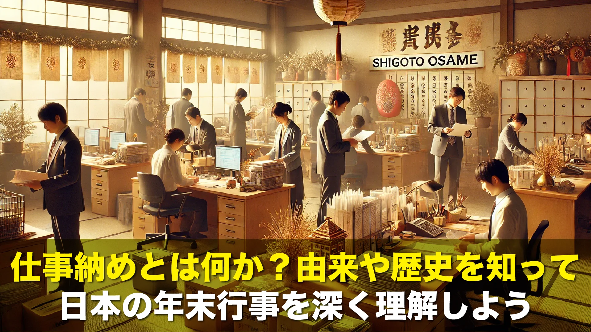 仕事納めとは何か？由来や歴史を知って日本の年末行事を深く理解しよう