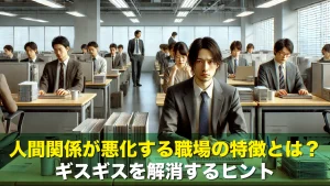 人間関係が悪化する職場の特徴とは？ギスギスを解消するヒント