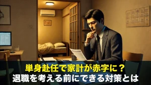 単身赴任で家計が赤字に？退職を考える前にできる対策とは