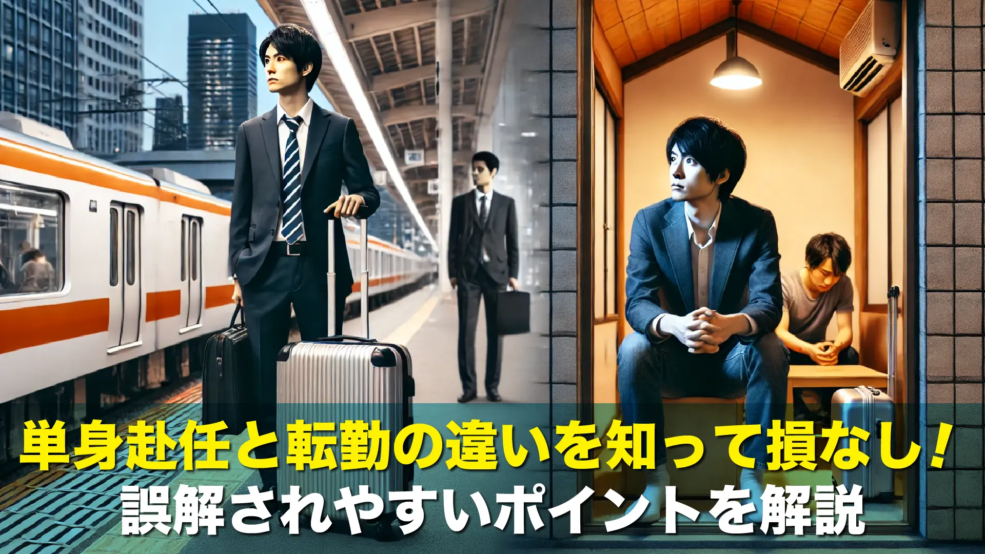単身赴任と転勤の違いを知って損なし!誤解されやすいポイントを解説