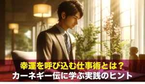 幸運を呼び込む仕事術とは？カーネギー伝に学ぶ実践のヒント