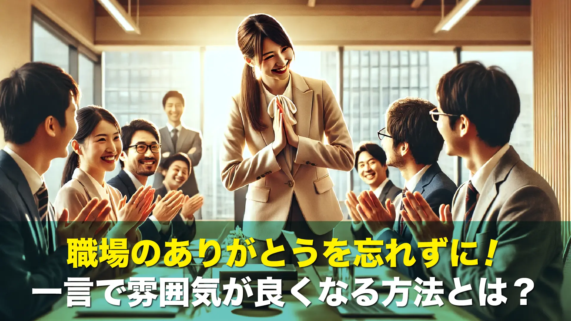 職場のありがとうを忘れずに!一言で雰囲気が良くなる方法とは?