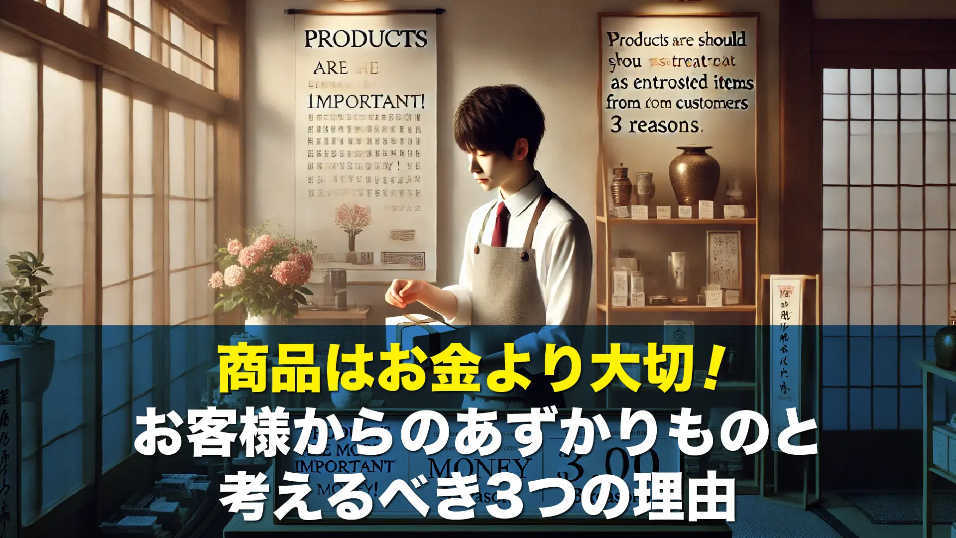 商品はお金より大切!お客様からのあずかりものと考えるべき3つの理由