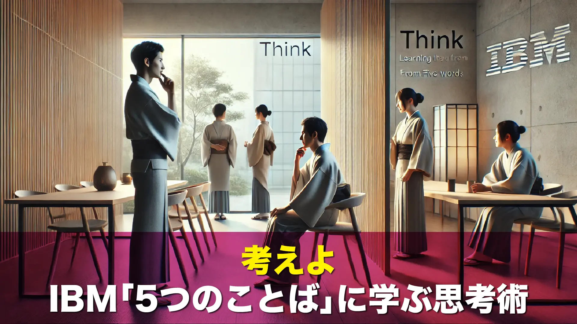 考えよ｜IBM「5つのことば」に学ぶ思考術