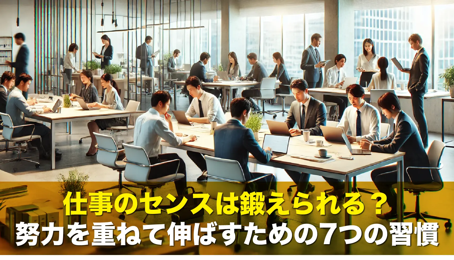 仕事のセンスは鍛えられる?努力を重ねて伸ばすための7つの習慣