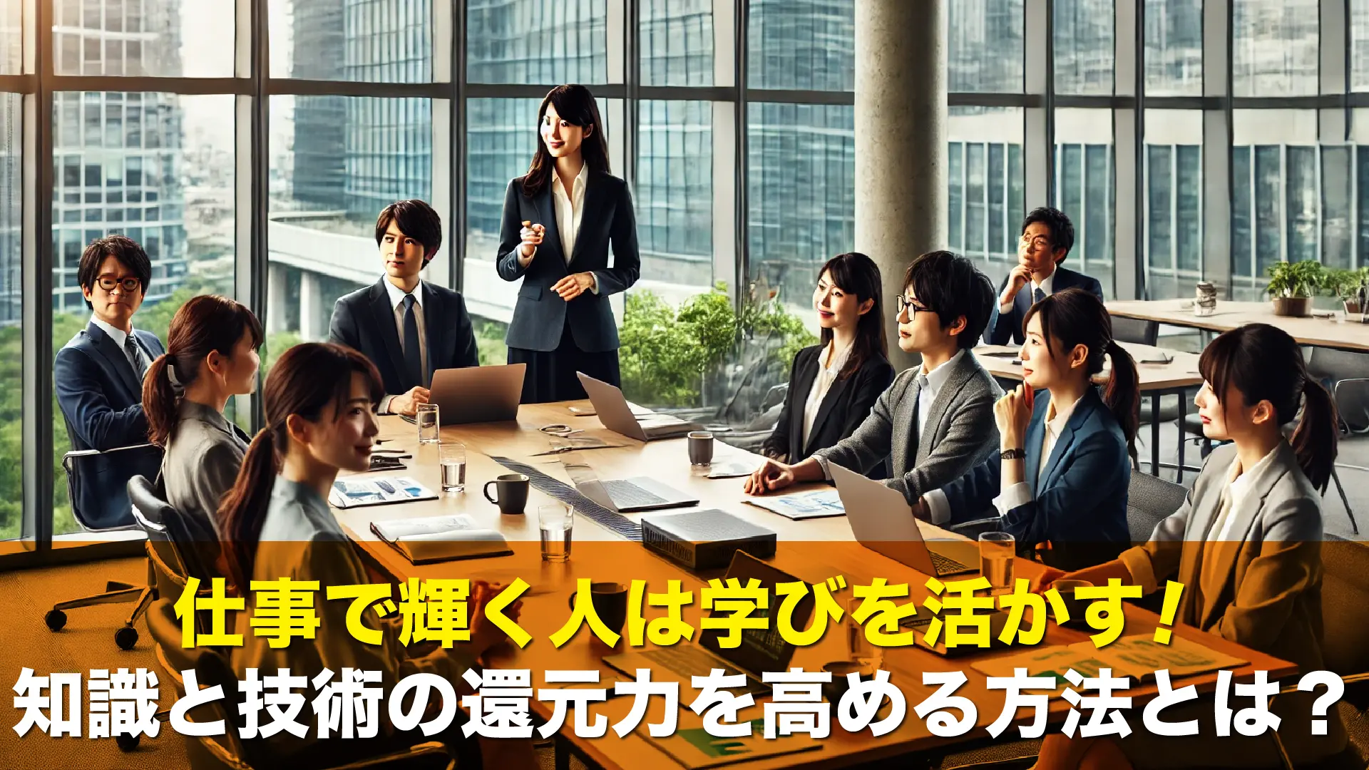 仕事で輝く人は学びを活かす!知識と技術の還元力を高める方法とは?