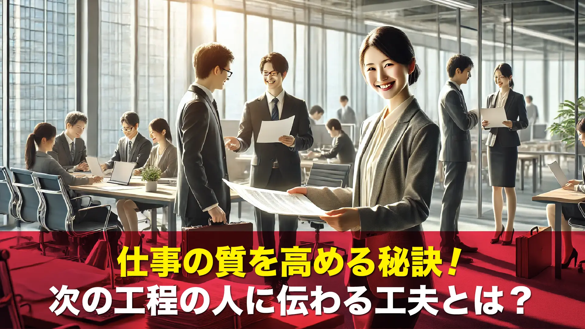 仕事の質を高める秘訣！次の工程の人に伝わる工夫とは？