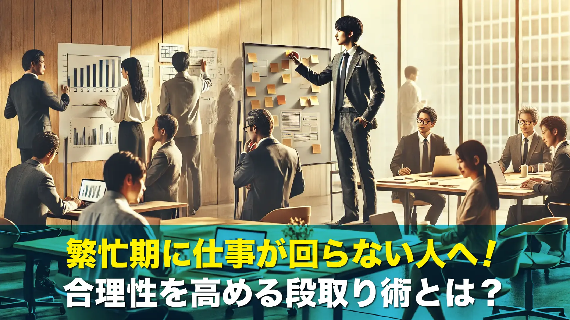 繁忙期に仕事が回らない人へ！合理性を高める段取り術とは？